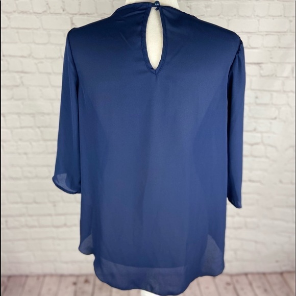 𝅺espresso Womens Blouse with Chevron Pattern PS - Picture 2 of 3